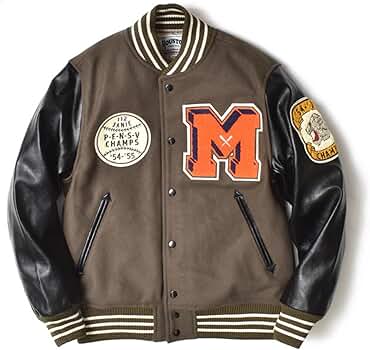 Amazon | [ヒューストン] メルトンアワードジャケット メンズ